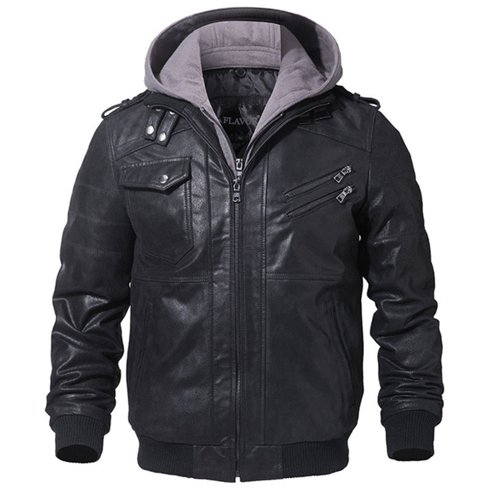 Winter Fashion Leather Slim Fit Oblique Zipper Jacket Best Fit For Bikers And Casual Use