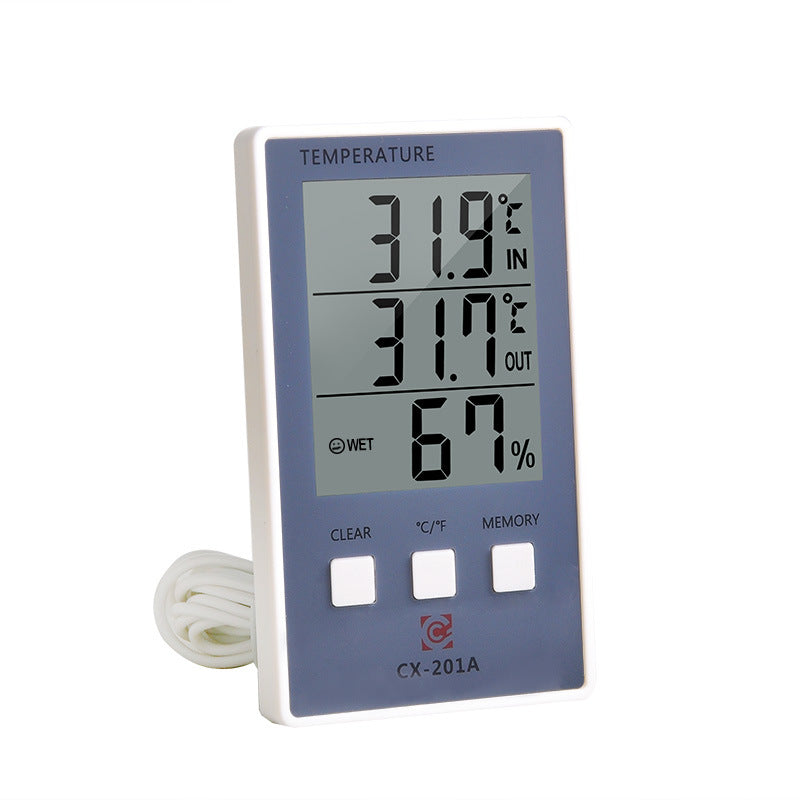 Cx-201a Mini Fish Bowl Electronic Humidity Thermometer With Probe