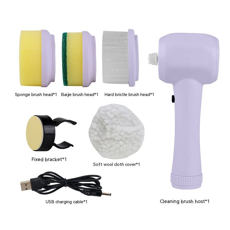 Electric Cleaning Spinning Scrubber Handheld Electric Cordless Cleaning Brush