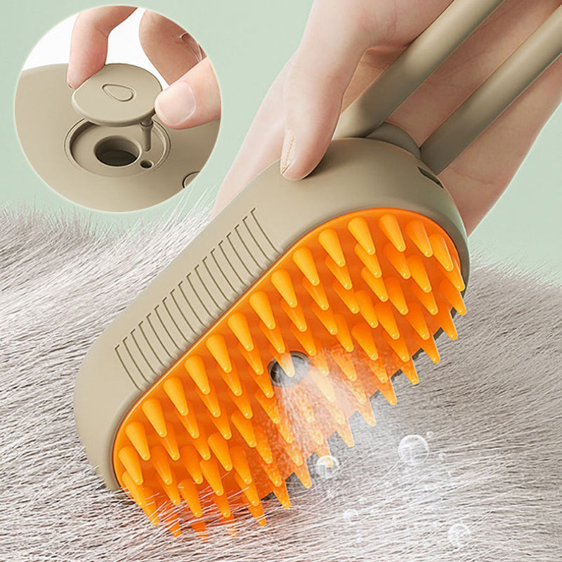 Cat Steam Brush Steamy Dog Brush 3 In 1 Electric Spray Hair Removal Comb Brush For Pets