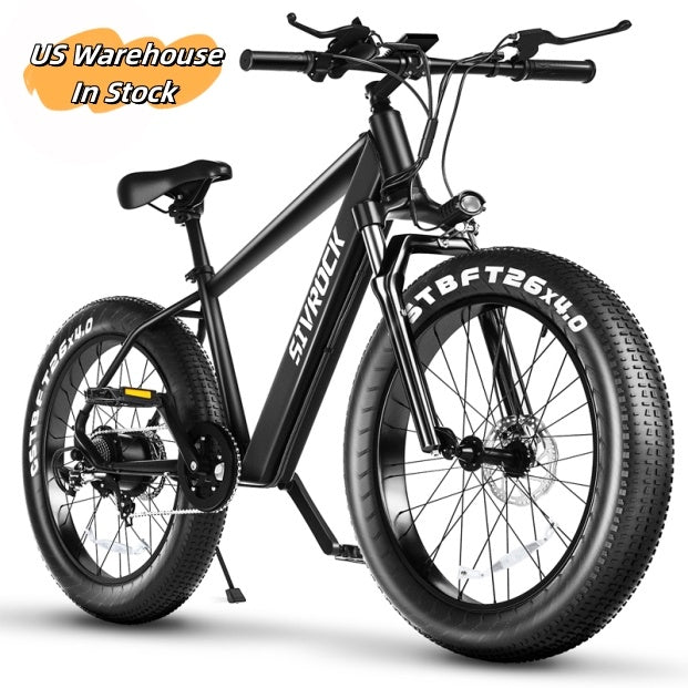 “26’’ Fat Tire Electric Mountain Bike, 1000W Motor, UL Certified