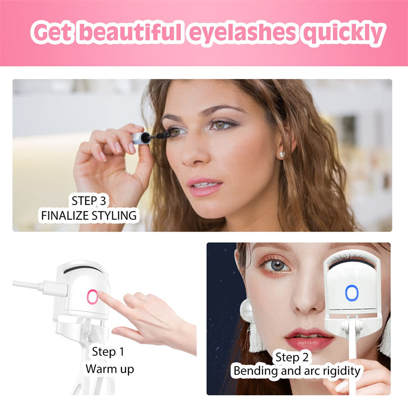 Rechargeable USB charging Heated Eyelash Curler