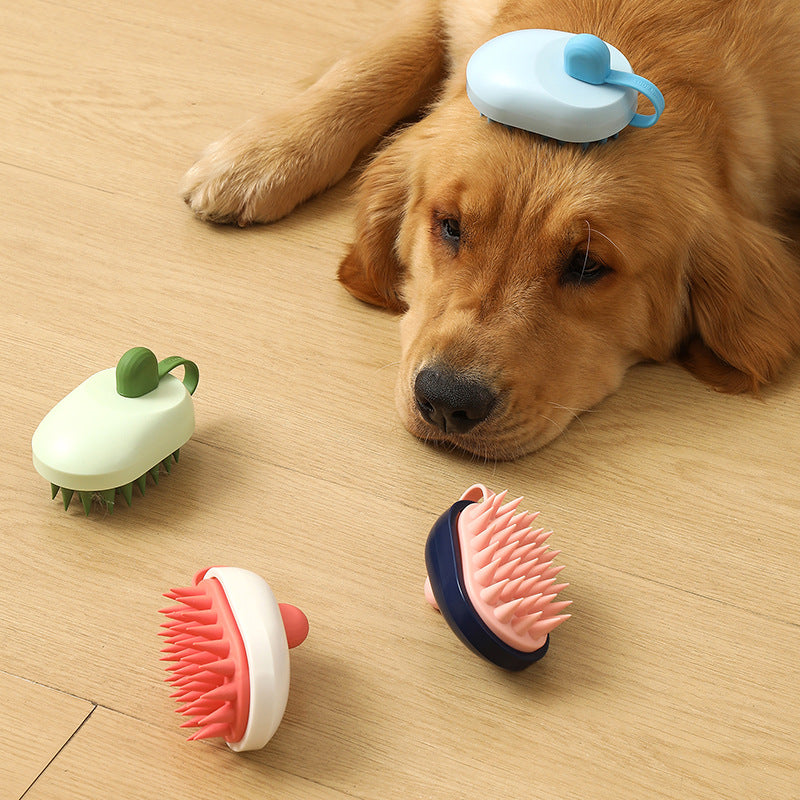 Soft Silicone Pets Hair Remover Comb Hair Shampoo Massager, Brush For Dogs/Cats.