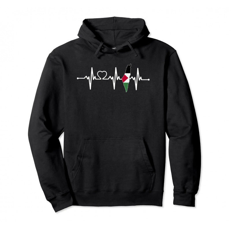 Cotton Palestine Pullover Warm Hoodie