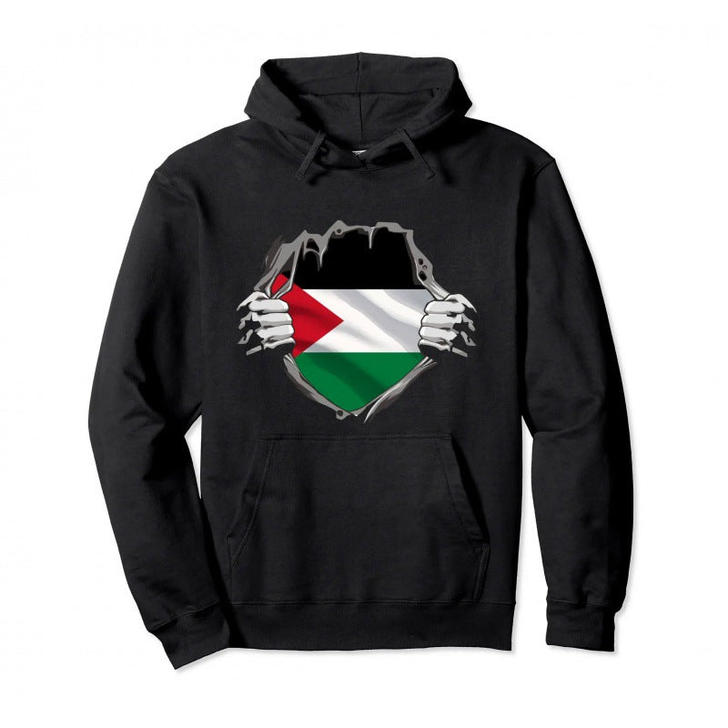 Cotton Palestine Pullover Warm Hoodie