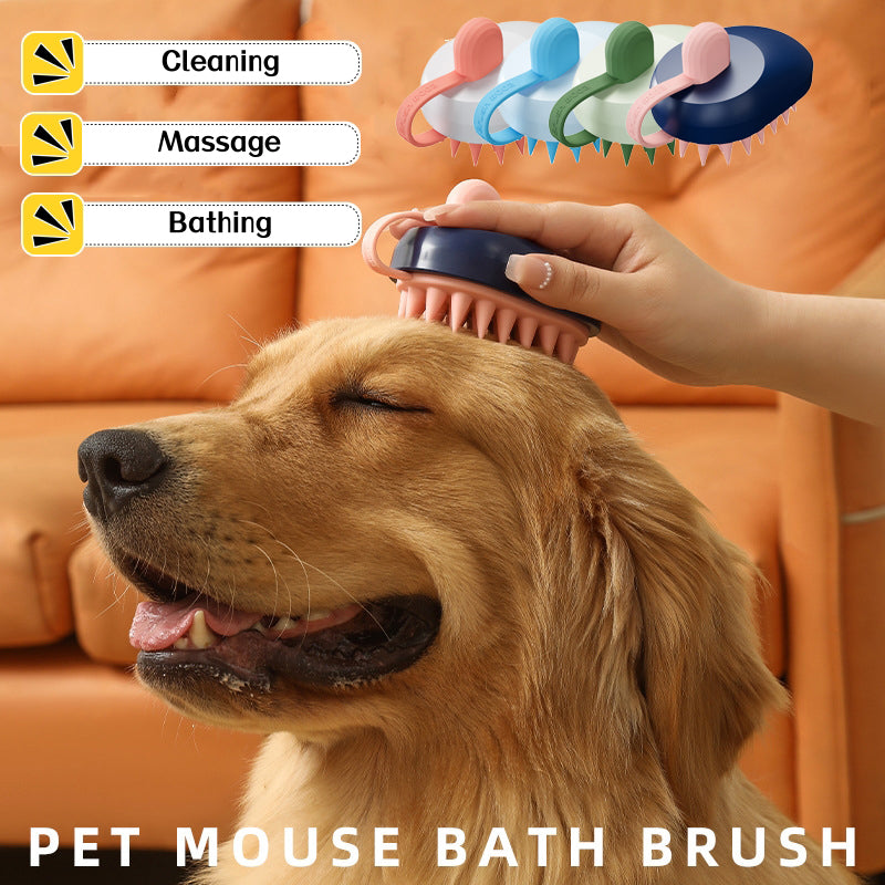 Soft Silicone Pets Hair Remover Comb Hair Shampoo Massager, Brush For Dogs/Cats.