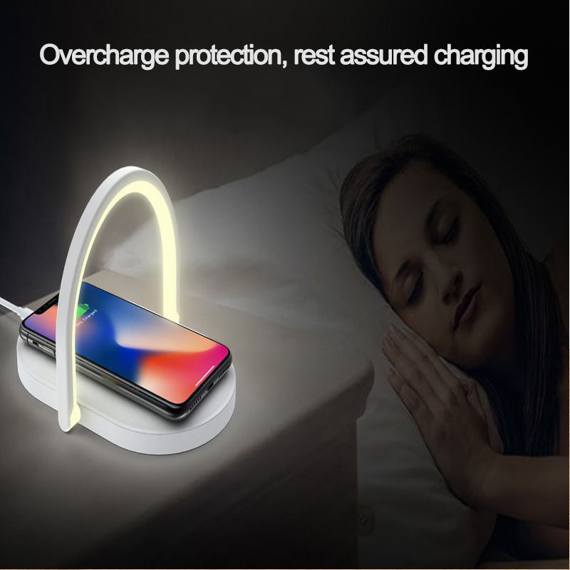 Foldable Night Light With Wireless Charging Station 15W Fast Charging