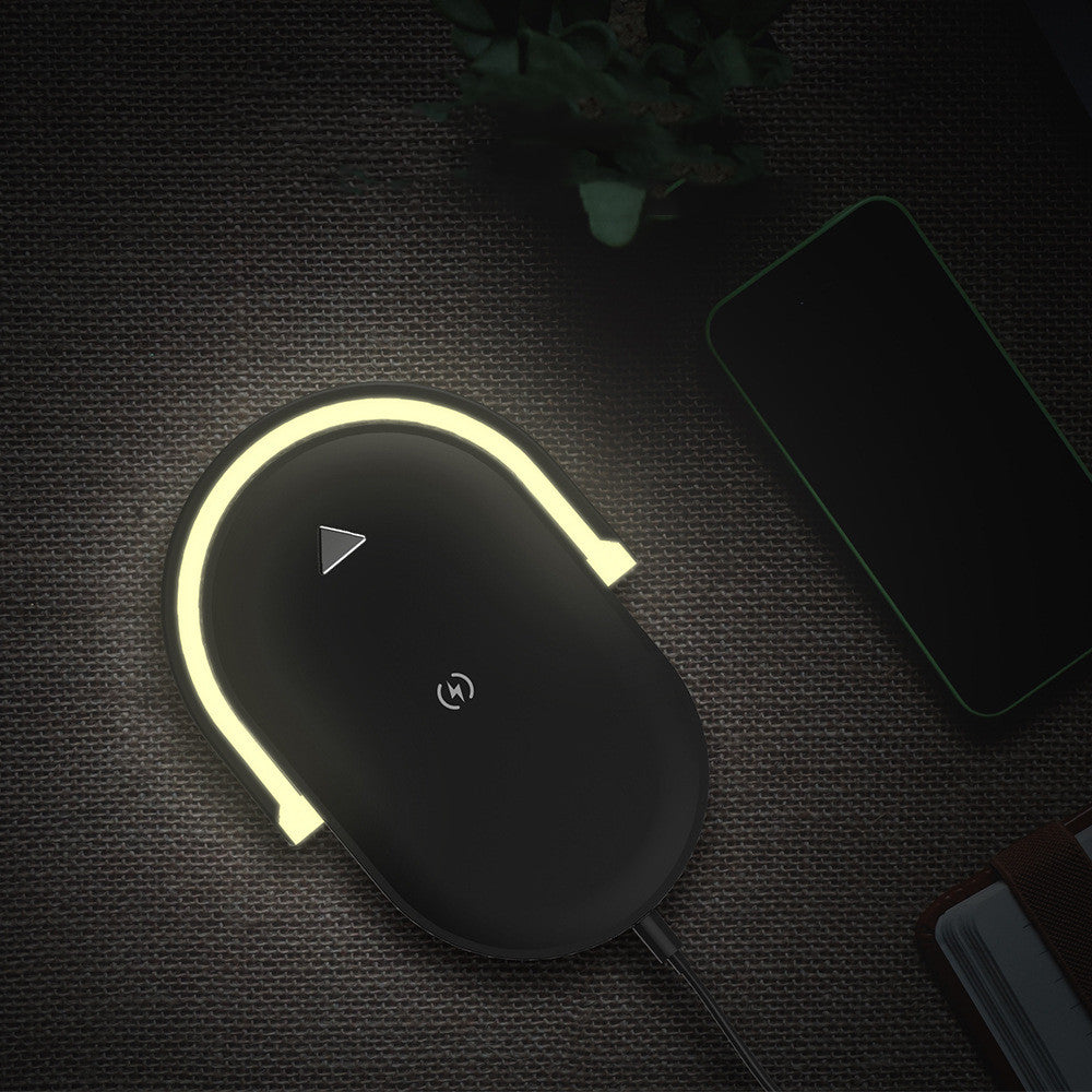 Foldable Night Light With Wireless Charging Station 15W Fast Charging