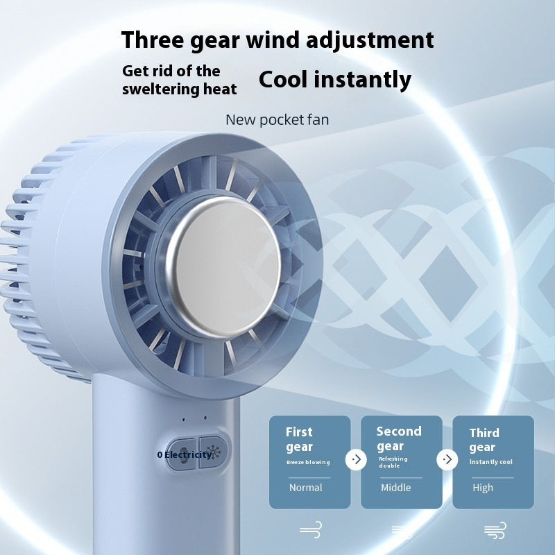 2024 Summer Mini Portable Ice Cold Fan Generation Brushless Motor Wind High Speed Duct Fans