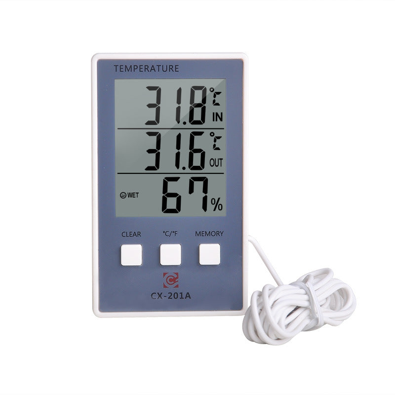 Cx-201a Mini Fish Bowl Electronic Humidity Thermometer With Probe